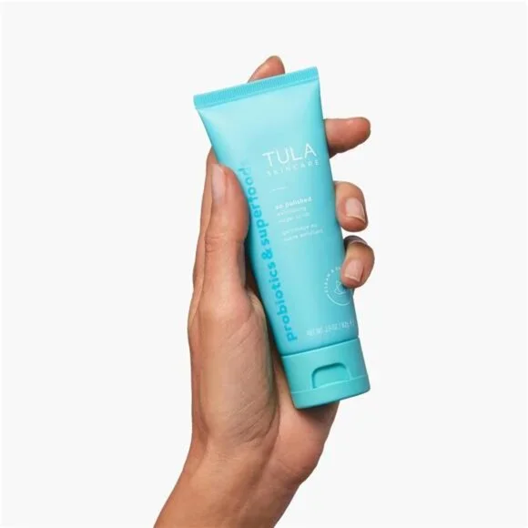 TULA Skin Care So Polished Exfoliating Sugar Scrub - Face Scrub, Gently